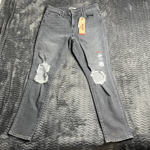 New Levis Jeans Womens 32x30 Black Denim 721 High Rise Skinny Low Stretch NWT
